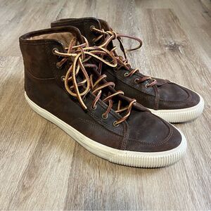 FRYE Mid-Top Brown Suede Sneaker Shoes